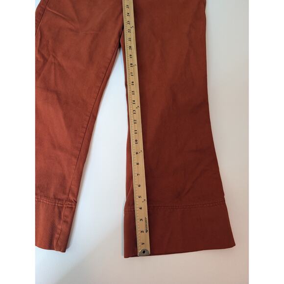Faherty Uma High Waisted Cropped Pants in Ginger Spice Size 29 - Picture 9 of 16